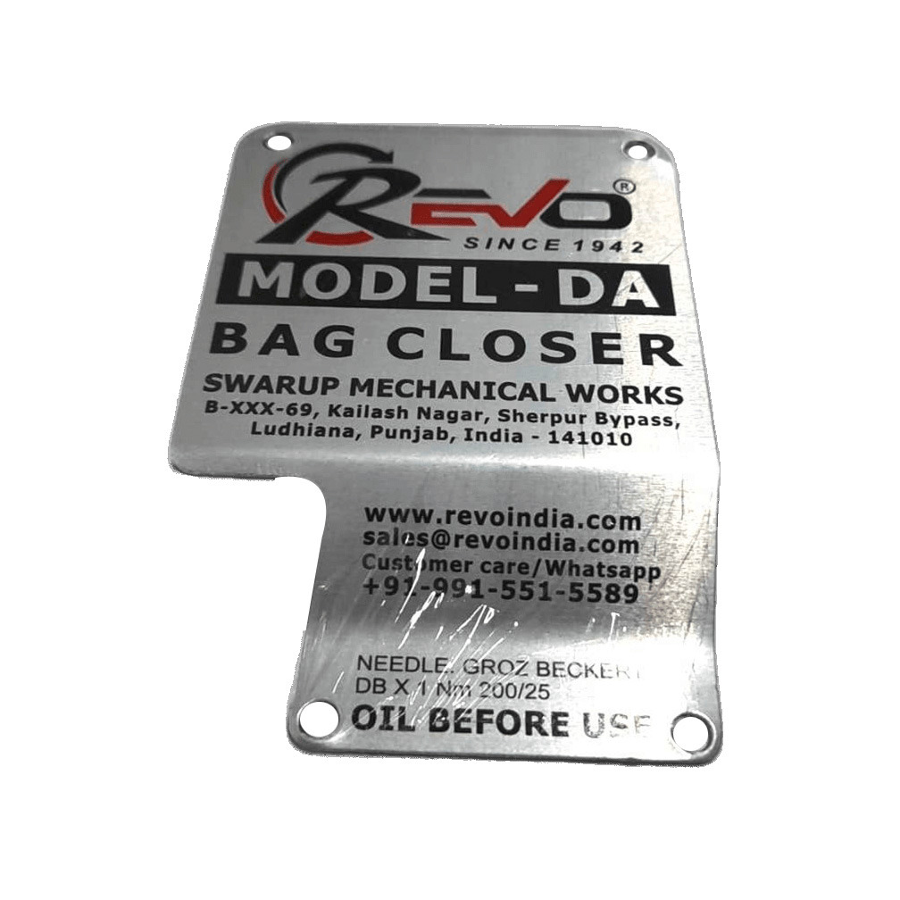 part no: DS103y    	Cover Side Name Plate( yellow)